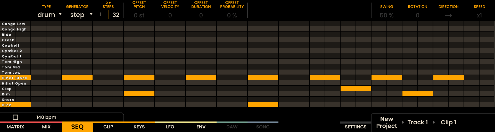 Drum Piano Roll Screenshot