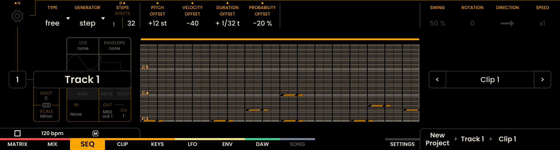 Sequencer Overview Page Screenshot