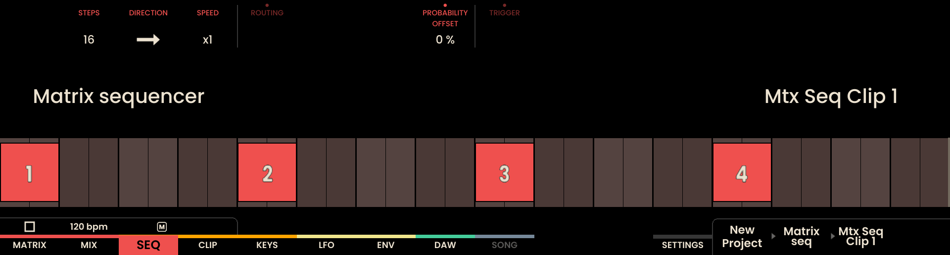 Matrix Sequencer Landing Page Screenshot