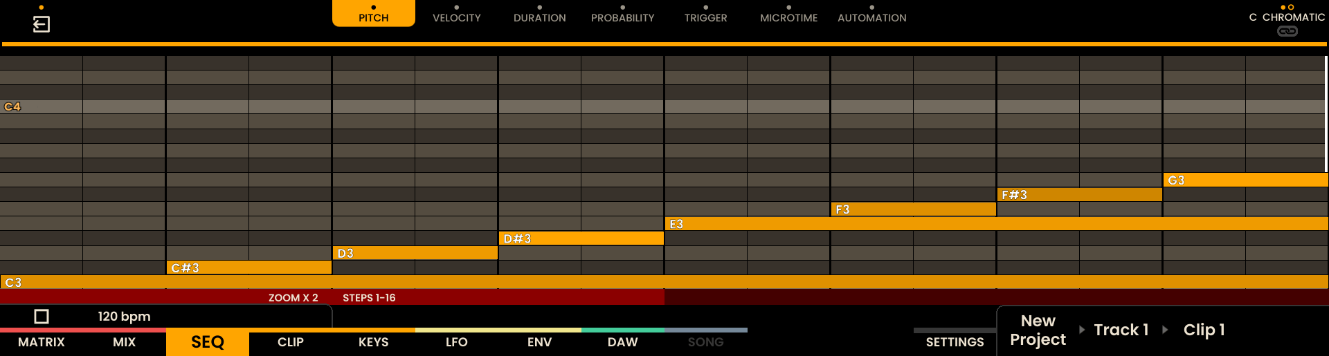 Piano Roll Zoom Screenshot
