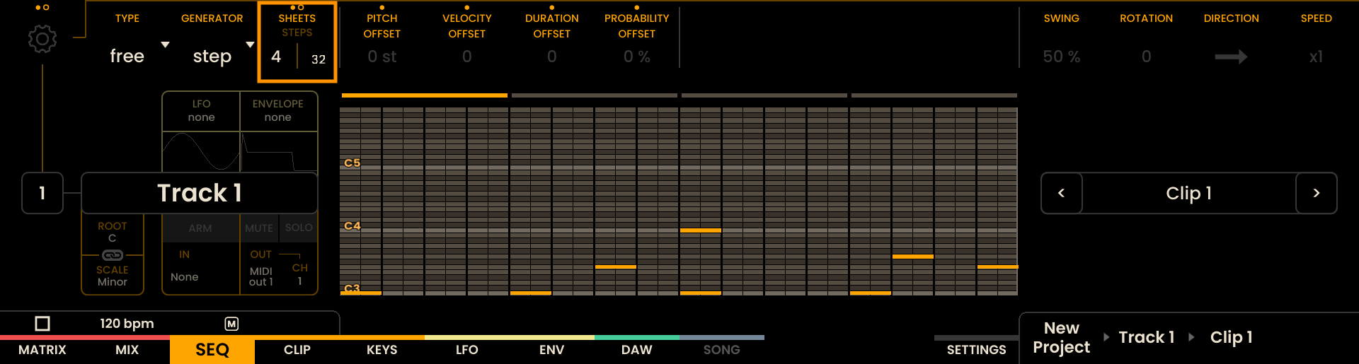 Sequence Length Screenshot