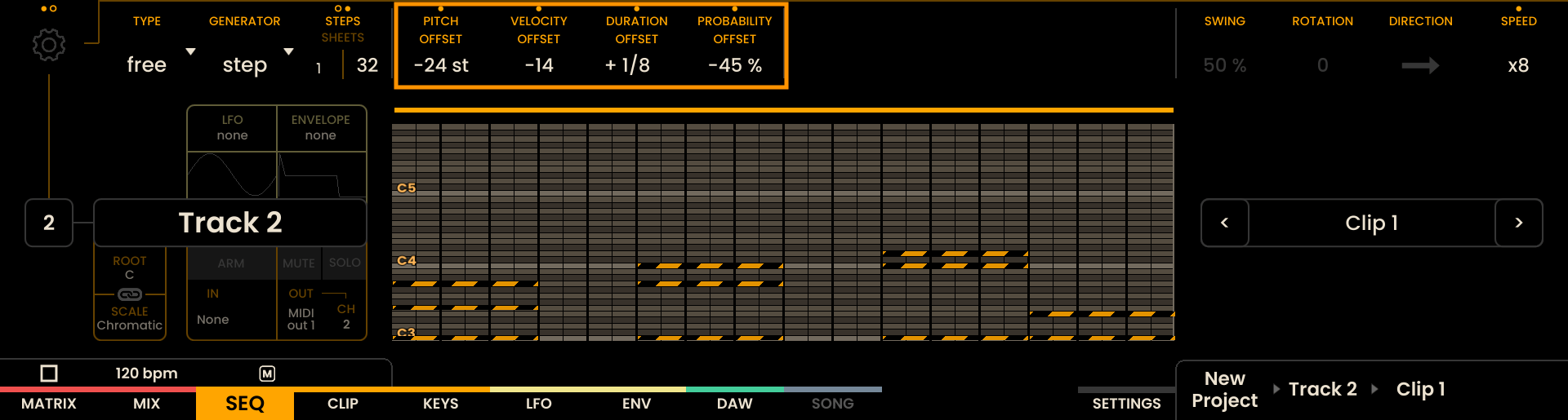 Track Modifiers Screenshot