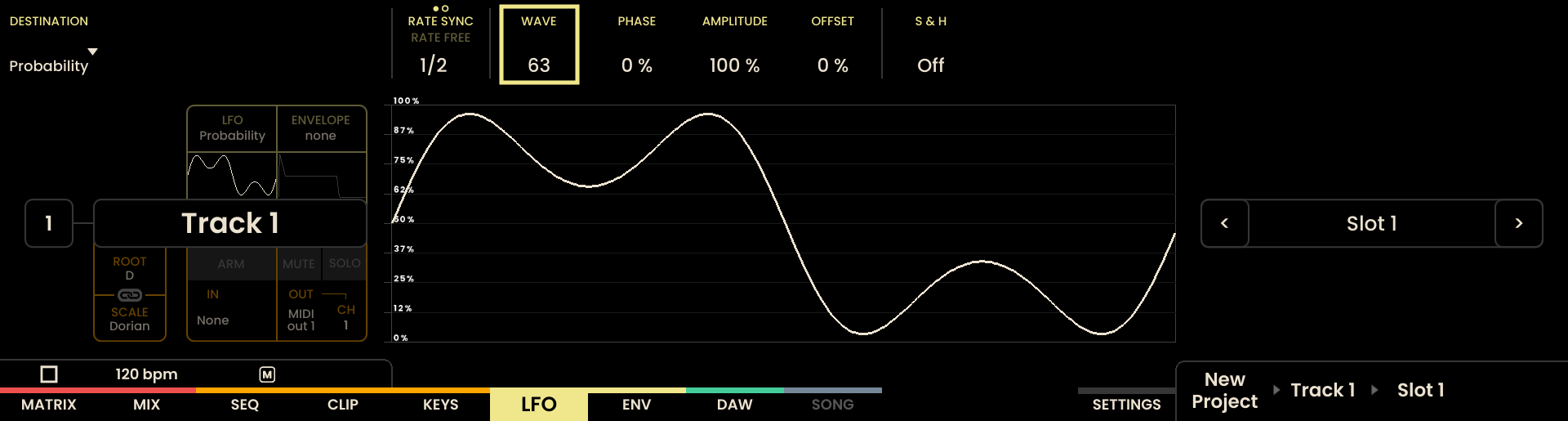 Waveform Settings